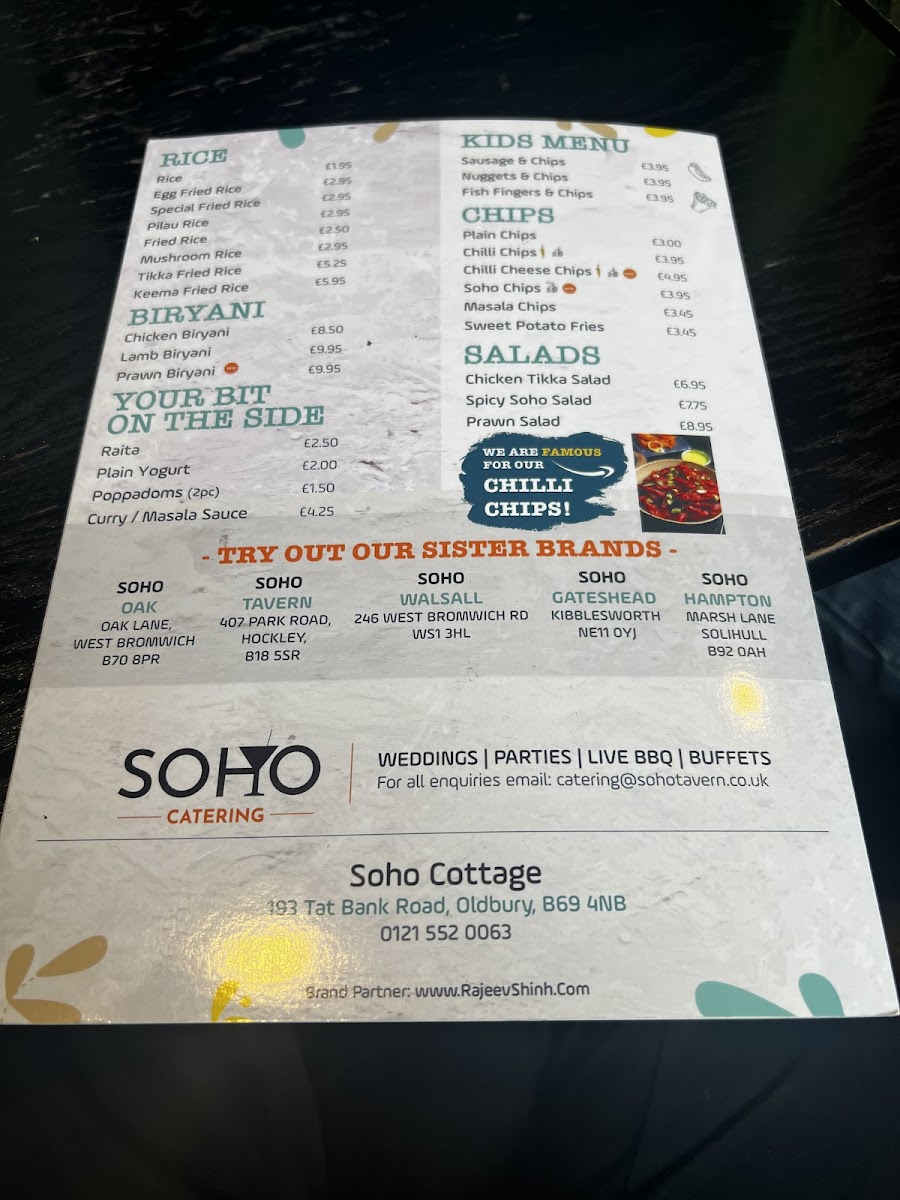 Menu Soho Cottage-6
